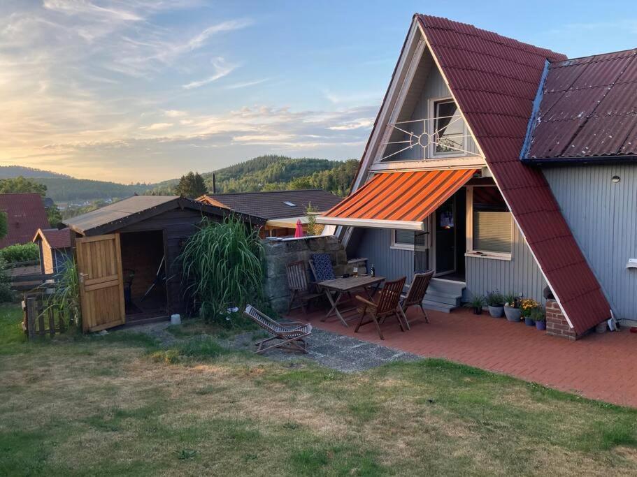 Behagliches Nurdachhaus Im Ferienhausgebiet Langelsheim Exterior foto