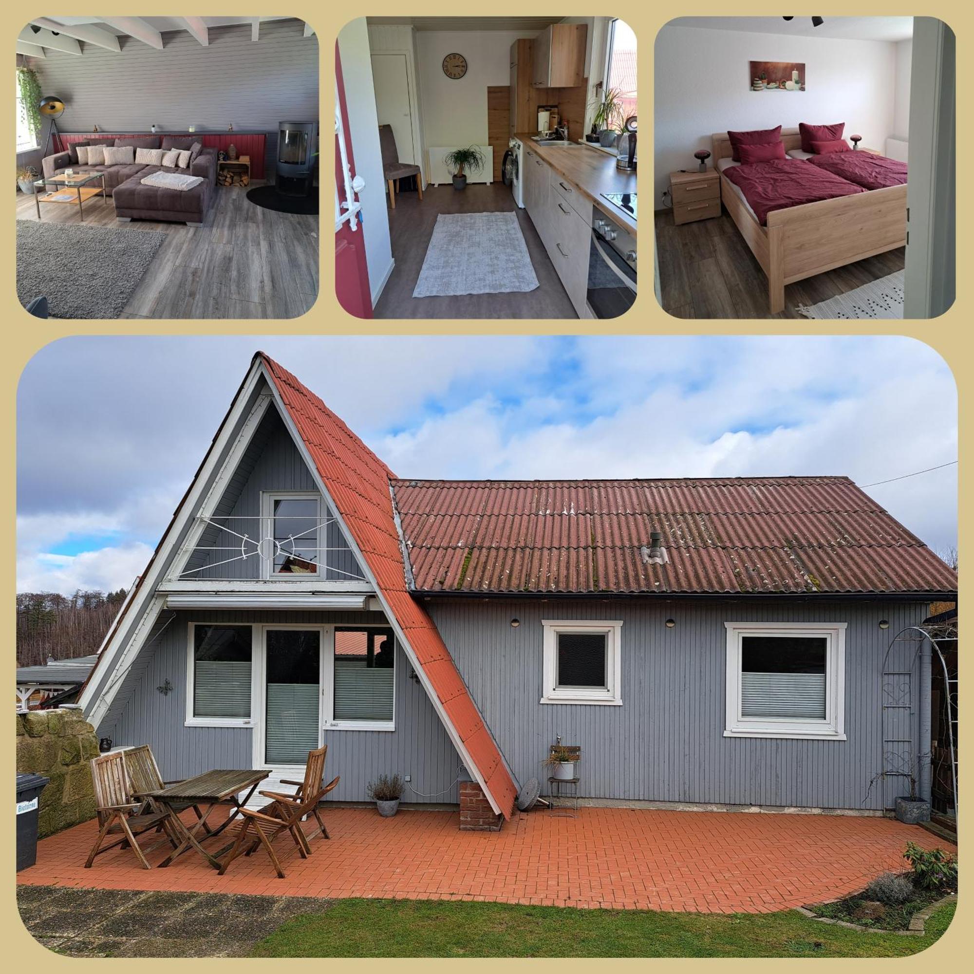 Behagliches Nurdachhaus Im Ferienhausgebiet Langelsheim Exterior foto